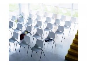 Chaise transformable en table pour réunion, conférence - TRO :: Chaise attente OS 2