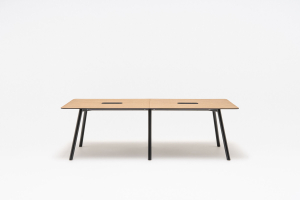 �crans de bureau en verre tremp� d�poli ER :: Table de r�union �lectrifiable -  DM