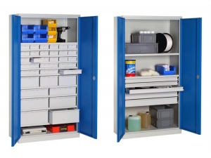 mobilier industriel réglable en hauteur :: armoire à tiroirs industrielle FOS 6