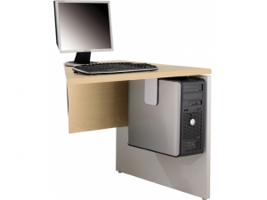 mobilier et accessoires pour informatique :: support pour unité centrale sous plateau UC  LEO 149