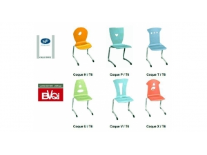 mobilier  scolaire, universitaire :: chaises scolaires assise bois OS 