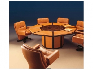 Table de réunion :: table de réunion cuir grand luxe MAR 
