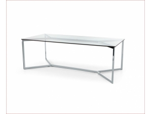 table de réunion plateau en  verre :: table de réunion en verre épais CARLOMAGNO RG