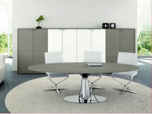Table de réunion :: table de réunion ovale un pied  ARB