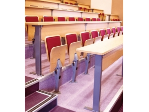 Siège assise rabattable pour salle d'attente ou amphithéâtre  - FAL :: siège rabattable en métal à fixer au sol pour amphithéâtre AL 2