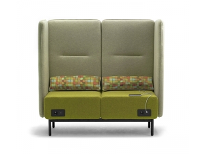 isolation et claustras acoustiques mobiles :: canapé et fauteuil ilot de tranquilité lounge EL