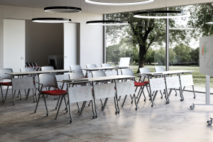 Bureau assis debout inscriptible, Table basculante sur roulettes-EBI :: Table scolaire individuelle | Bureau d'cole design  EBI