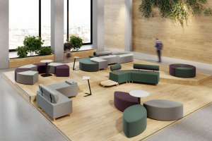 Canap Lounge pour des Espaces lgants - RAH :: Banquettes daccueil et poufs modulables - RAH