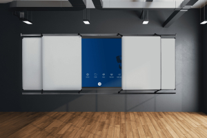 Mur d'�criture int�ractif - LLU :: Tableau coulissant  ou rabattable pour �cran int�ractif tactile - LLU
