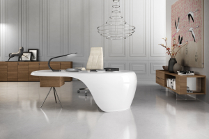 table de runion modulaire de prestige cuir RAM 1 :: Table de runion au design sculpturale de Karim Rashid - LED